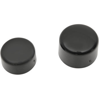 DRAG SPECIALTIES - Axle Caps - Black - Rear - Pair